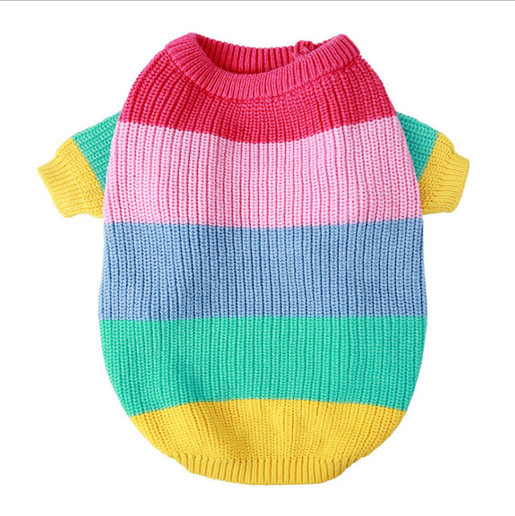 Rainbow Pure Wool Pooch Sweater