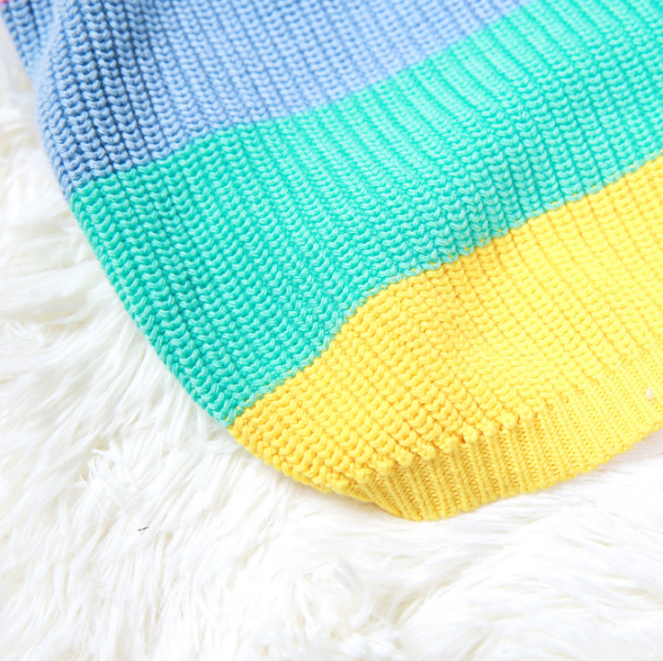 Rainbow Pure Wool Pooch Sweater