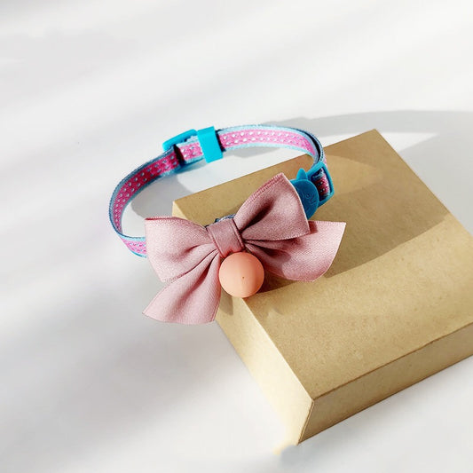 The Feline Fashionista Bow and Bell Collar